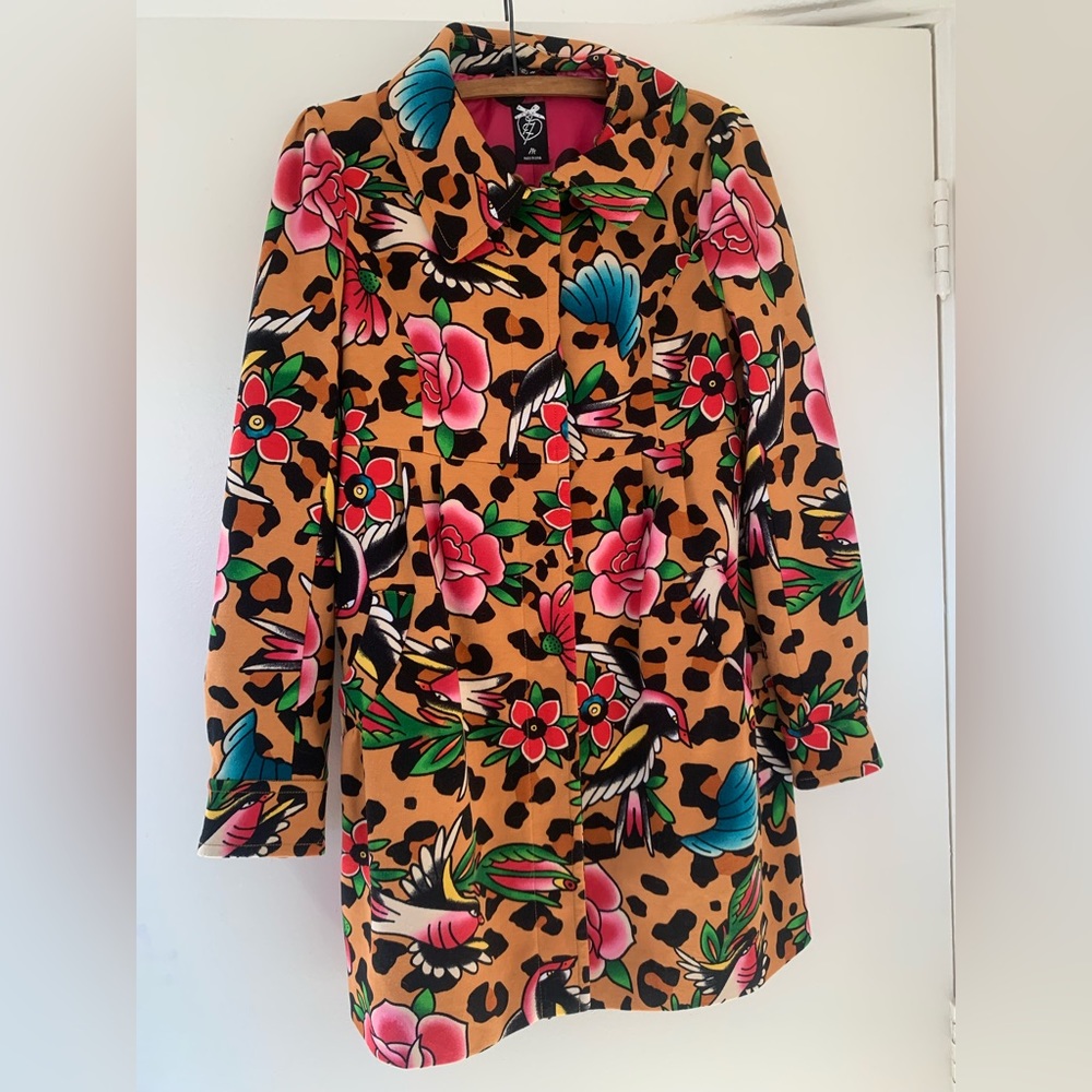 Iron Fist retro style leopard print coat - Picture 3 of 10